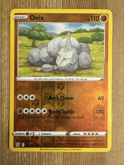 POKEMON CARD - Onix 068/163 - Reverse Holo - Battle Styles - LP - Image 1
