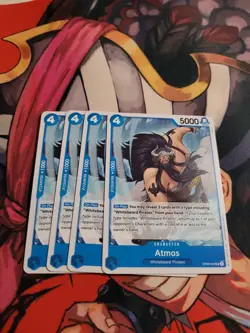 4x Atmos OP08-040 UC Two Legends One Piece Card - Image 1