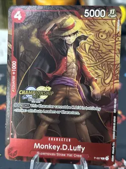 One Piece Card Game Monkey.D.Luffy P-007 Championship 2023 Promo English RARE!! - Image 2