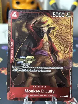 One Piece Card Game Monkey.D.Luffy P-007 Championship 2023 Promo English RARE!! - Image 3