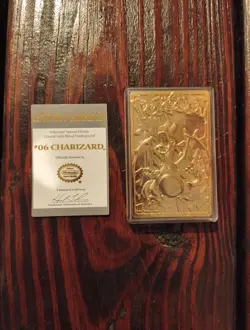 Charizard Special Edition 23 Karat Gold-plated Trading Card And COI - Image 1