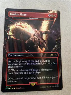 Kratos' Rage - Pyrohemia - Foil - Secret Lair Drop - God Of War - Mtg - Image 1