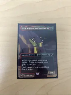 MTG Toph, Greatest Earthbender Extended Art Borderless Rare NM/M - Image 1