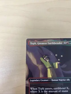 MTG Toph, Greatest Earthbender Extended Art Borderless Rare NM/M - Image 3