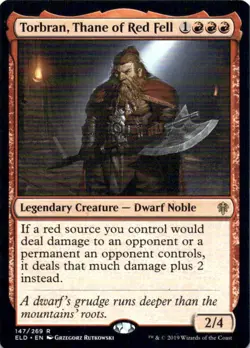 MTG Torbran, Thane of Red Fell (147) | NM | Throne of Eldraine {ELD} - Image 1