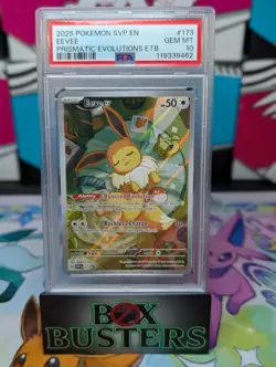 Pokemon TCG Eevee Prismatic Evolutions Black Star Promo PSA 10 - Image 1