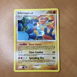 Pokemon TCG Infernape 3/100 Stormfront Vintage 2008 Holo Rare LP- - Image 1