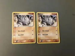 Pokemon TCG Lot Of 2 Rhyhorn 62/106 Non Holo Common Near Mint 2005 Vintage - Image 1