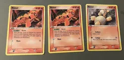 Pokemon TCG Lot Of 3 Numel 68/107 57/106 Non Holo Common 2005 Near Mint - Image 1