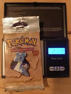 Pokemon TCG WOTC Fossil Unlimited Booster Pack - Lapras - 21.19g - Image 1