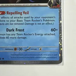 Team Rocket’s Articuno 051/182 (Cosmos) Holo Destined Rivals DRI Pokemon TCG NM - Image 5