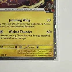 Team Rocket’s Zapdos 070/182 (Cosmos) Holo Destined Rivals DRI Pokemon TCG NM - Image 5