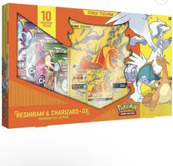 Pokemon TCG Reshiram & Charizard GX Premium Collection Box New Factory Sealed - Image 1