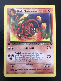 Pokemon TCG Dark Charmeleon Team Rocket 32 Regular Unlimited Uncommon - Image 1