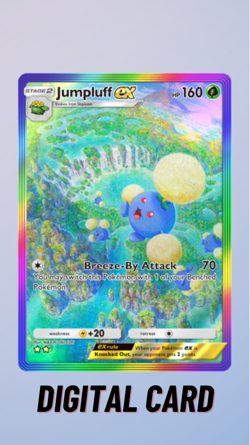 Jumpluff EX Rainbow Secluded Springs Pokemon TCG Pocket Trade 2 Star ??(English) - Image 1