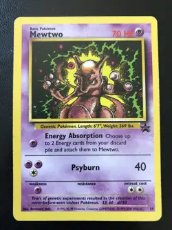 Pokemon Game Black Star Promo Mewtwo #14 G779 - Image 1