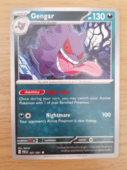 Pokemon Scarlet & Violet TCG - Paldean Fates - Gengar - 057/091 - UnCommon - Image 1