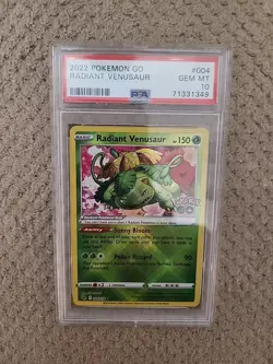 2022 POKEMON GO #004 RADIANT VENUSAUR PSA 10 - Image 1