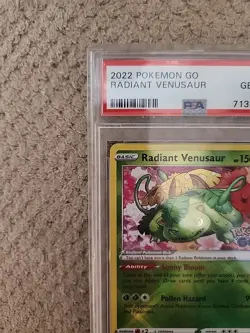 2022 POKEMON GO #004 RADIANT VENUSAUR PSA 10 - Image 3