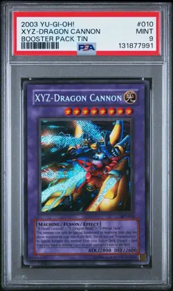 2003 Yu-Gi-Oh! XYZ-Dragon Cannon BPT Limited Edition Secret Rare PSA 9 - Image 1