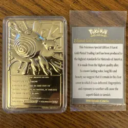 Poliwhirl Pokemon 23K Gold Plated Trading Card Burger King 1999 - Image 2