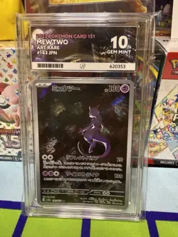 Pokemon TCG Ace 10 Mewtwo Art Rare Card 183/165 Japanese 151 GemMint perfect sub - Image 1