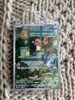 Charmander SVP 044 Pokemon Center Stamped ETB Obsidian Flames Promo Card Sealed - Image 1