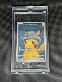 Pokemon Pikachu with Grey Felt Hat SVP 085 Van Gogh Promo Card - SEALED - Image 1