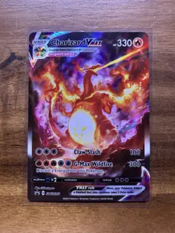 Pokemon TCG Charizard VMAX SWSH Black Star Promo #SWSH261 Alt Art NM Card - Image 1