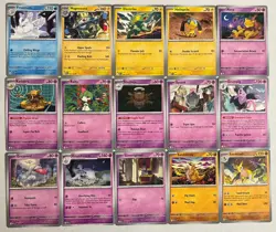 2025 Pokemon TCG Mega Evolution 57 Card Lot No Duplicates Latios Shuckle Sobble - Image 2