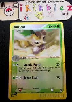 Nuzleaf 48/100 DMG Reverse Holo Foil Pokemon Card. Free Tracked Shipping! - Image 1
