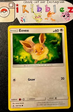 Eevee 104/156 NM Non Holo Adorable Smile Forest Pokemon Card. Free Tracked Ship! - Image 1