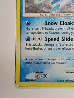 Pokemon Cards Glaceon LV. 44 Majestic Dawn 2008 - Image 3