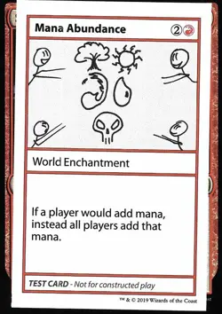 MTG Mana Abundance (58/124) Mystery Booster Playtest Cards 2021 LP - Image 1