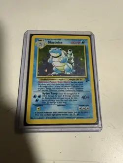 1999 Pokemon TCG Blastoise Base Set Holo Rare Card 2/102 HP Ungraded - Image 1