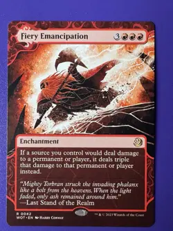 Fiery Emancipation #42 (NM) Wilds of Eldraine WOT Magic MTG - Image 1