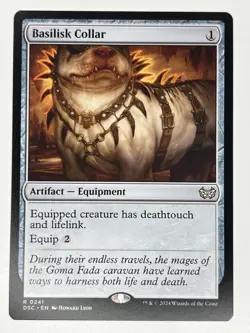 Basilisk Collar R Commander: Duskmourn: House of Horror 241 NM - Image 1