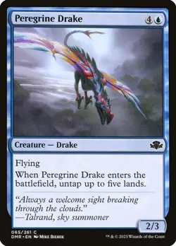 NM Peregrine Drake, MTG, Dominaria Remastered, Magic the Gathering, 65 - Image 1