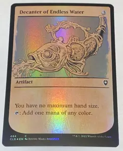 Decanter of Endless Water 444 Showcase Battle for Baldur's Gate MTG UNPLAYED - Image 1