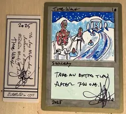 MTG Time Walk Altered Seattle World Championships Amy WEBER - Image 1