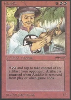 1 x Aladdin - Arabian Nights - Heavy Play - MTG - Image 1