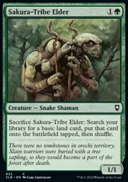 MTG Sakura-Tribe Elder (832/1023) Commander Legends Battle for Baldur's Gate LP - Image 1