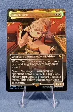 Tataru Taru (Borderless) (Chocobo Track Foil) - Commander: FINAL FANTASY MTG - Image 1