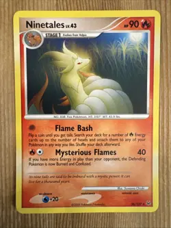 Ninetales 36/127 2009 Platinum Set Pokemon Card TCG Nintendo Non Holo Rare - VLP - Image 1