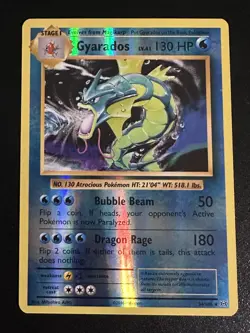 Gyarados 34/108 Pokemon XY Evolutions Reverse Holo Rare Crease - Image 1