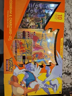 Pokemon Reshiram Charizard GX Tag Team Premium Collection Box Factory Sealed box - Image 1