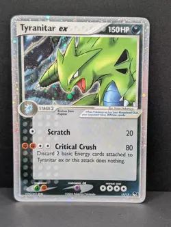 Tyranitar ex 017/017 POP Series 1 Holo Ultra Rare promo Pokemon TCG Nintendo HP - Image 1