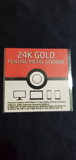 Pokemon 24k Gold Plated Korean Sticker DARTINI (Pack Fresh) - Image 2