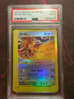 2003 POKEMON SKYRIDGE #149 HO-OH-REVERSE FOIL PSA 2 - Image 1