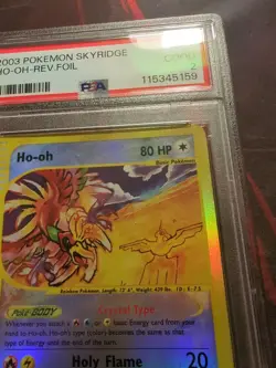 2003 POKEMON SKYRIDGE #149 HO-OH-REVERSE FOIL PSA 2 - Image 5